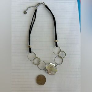 Swarovski Crystal mixed metal pendant necklace